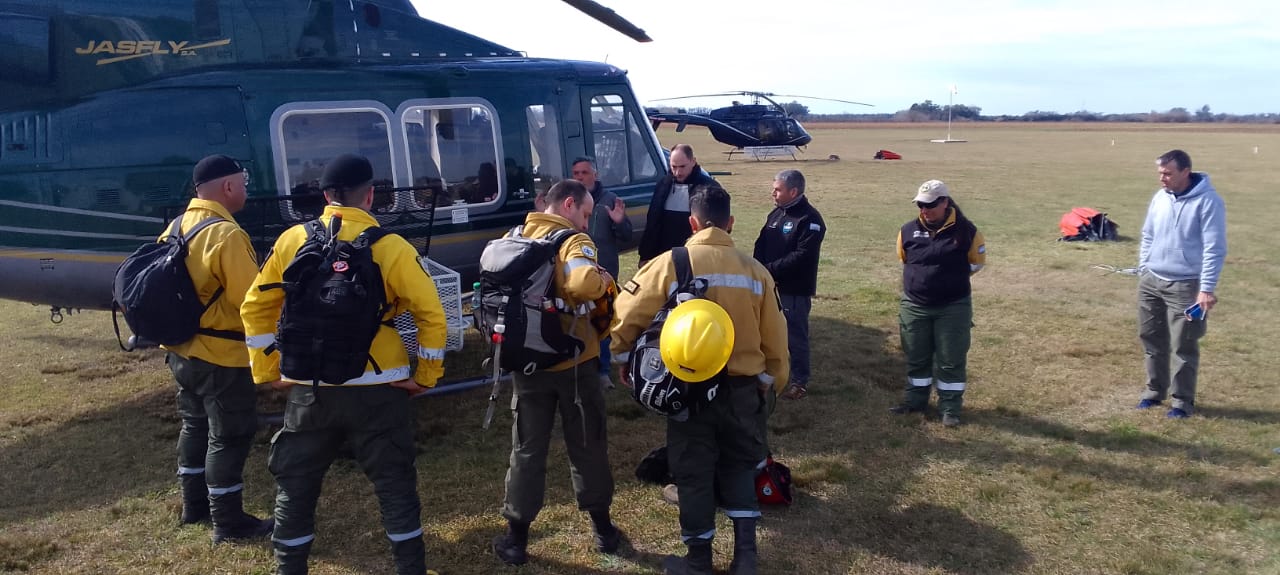 Se desarrolla un Operativo del Plan Nacional de Manejo del Fuego en San Pedro y Baradero