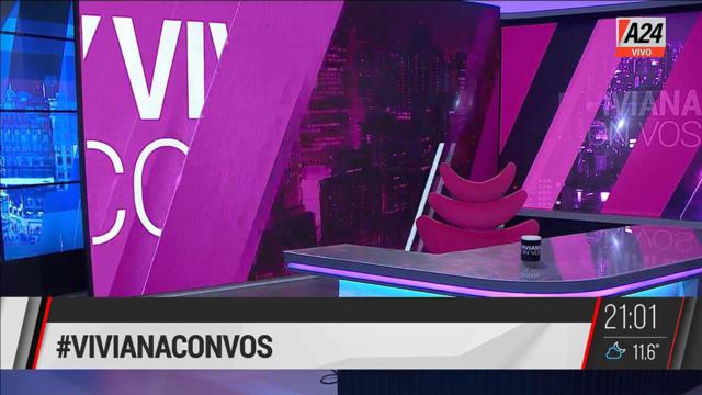 Viviana Canosa no fue a su programa y A24 mostró el set vacío