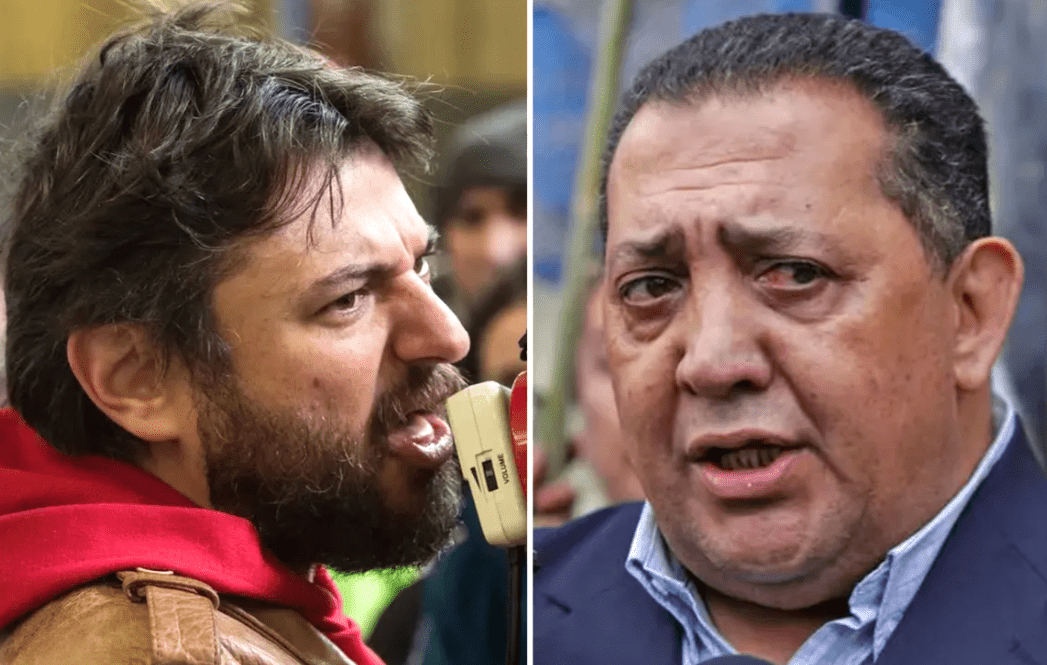Luis D’Elía y Juan Grabois discutieron en un estudio de televisión y debieron separarlos