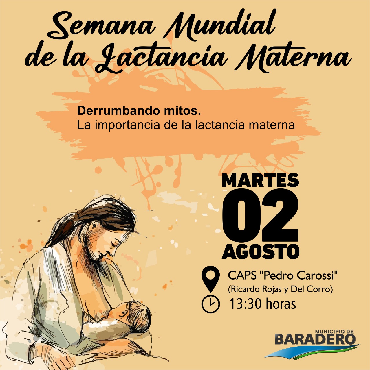 Semana Mundial de la Lactancia Materna: jornadas informativas en Centros Barriales