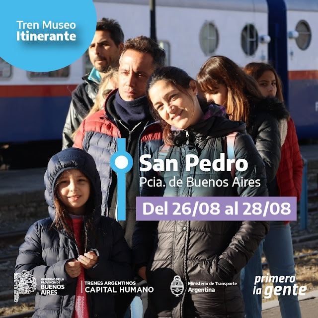 Llega a San Pedro el museo rodante de Trenes Argentinos