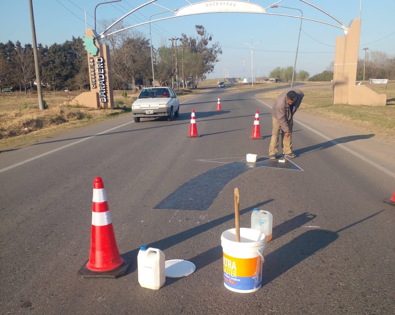 Señalización en la salida de la ciudad (zona acceso)