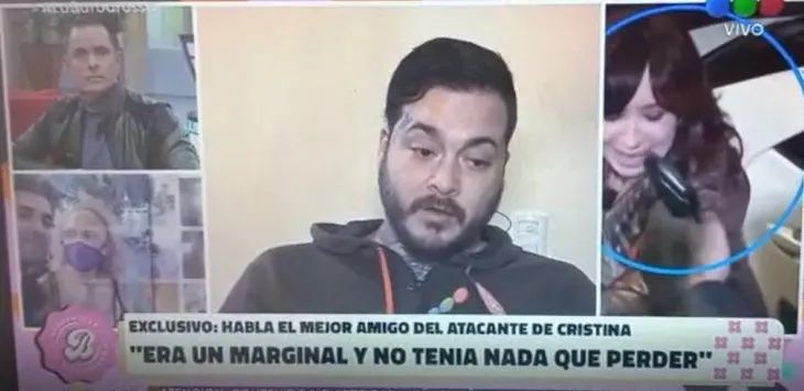 Habló el mejor amigo del hombre que quiso asesinar a Cristina Kirchner: “Era un marginal y no tenía nada que perder”