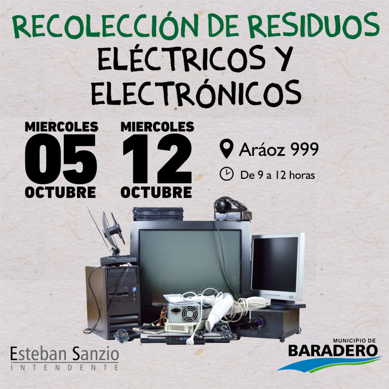 Recolección de Residuos Eléctricos y Electrónicos ♻️