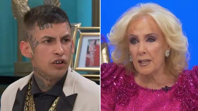 L-Gante cruzó a Mirtha Legrand en pleno aire de La Noche de ML: «Usted me cayó mal desde el principio»