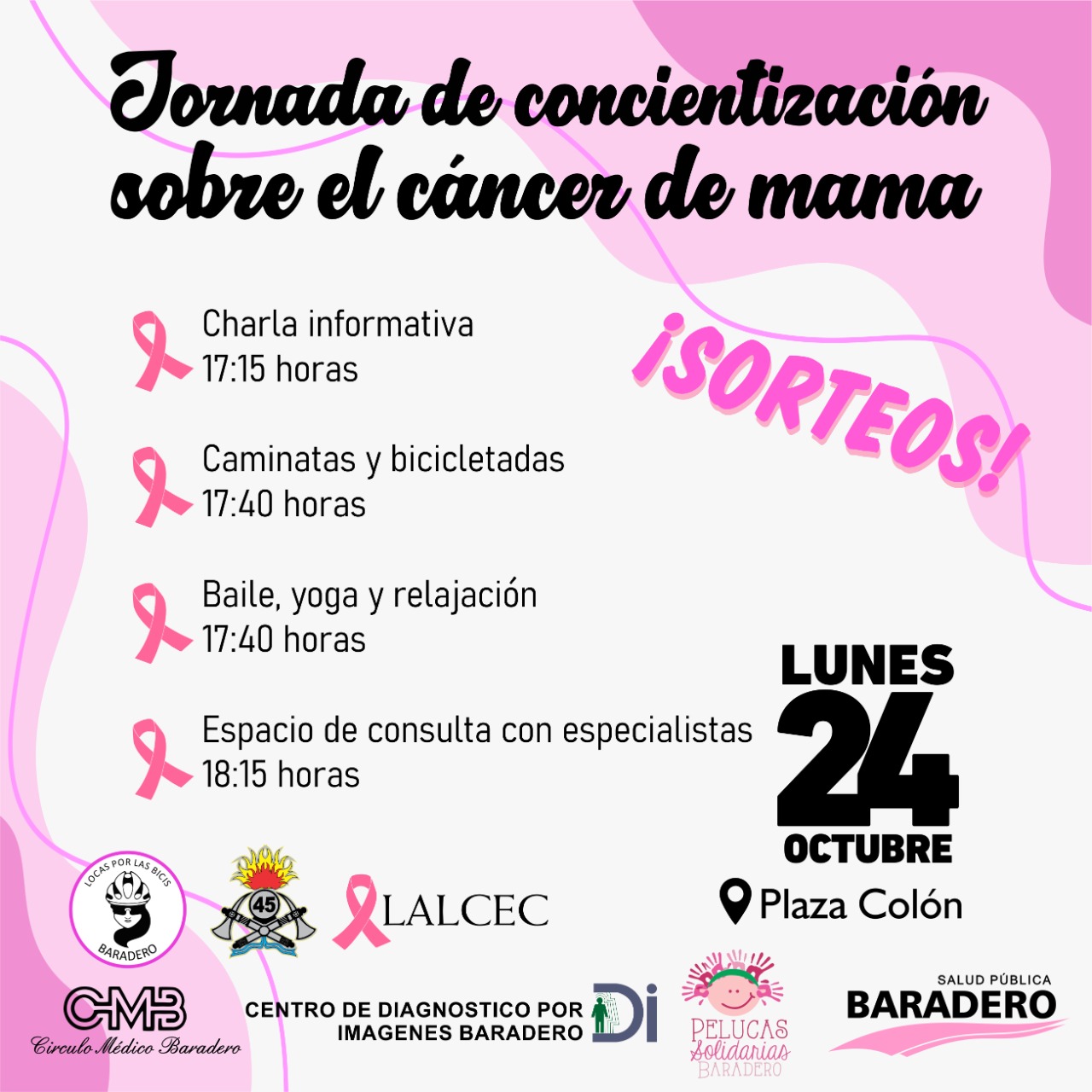 Octubre Rosa: el lunes se realiza la jornada de concientización sobre el cáncer de mama