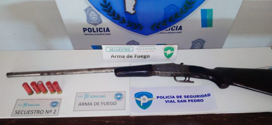 Aprehenden a una persona que circulaba con una escopeta en la Ruta 9