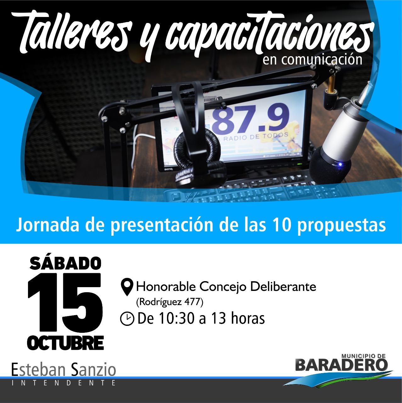 El municipio dictará 10 talleres y capacitaciones en radio y periodismo