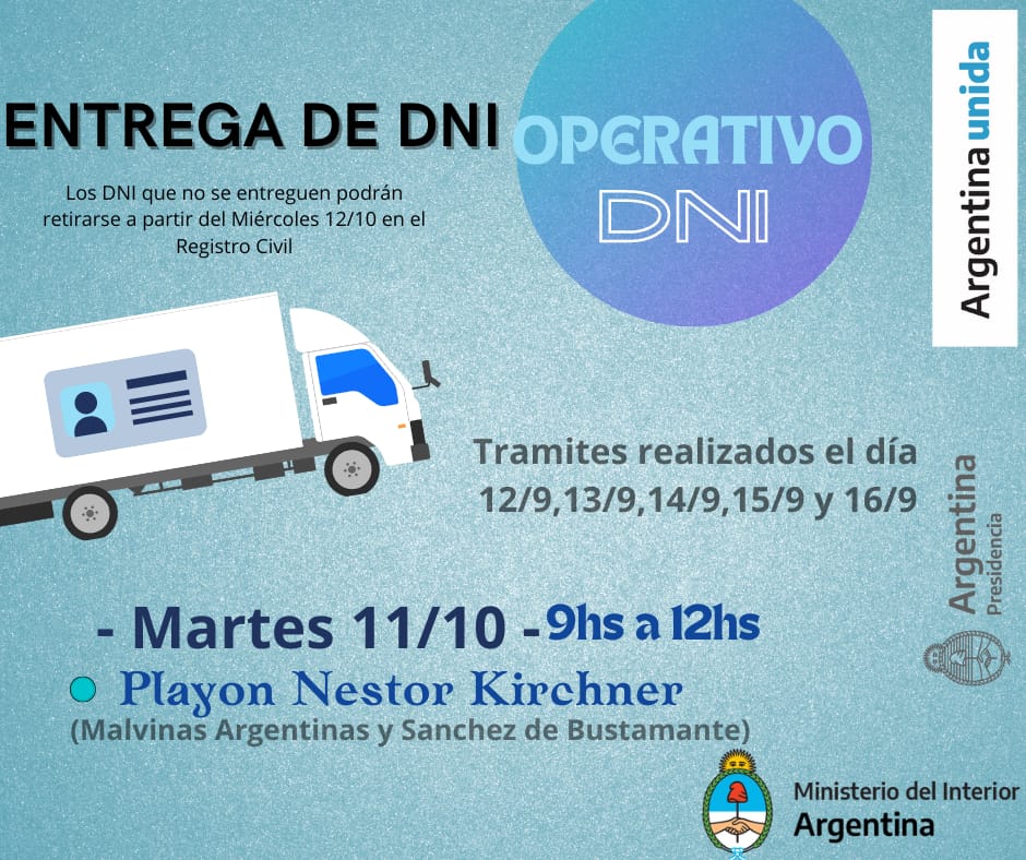 ? Información sobre entregas de DNI