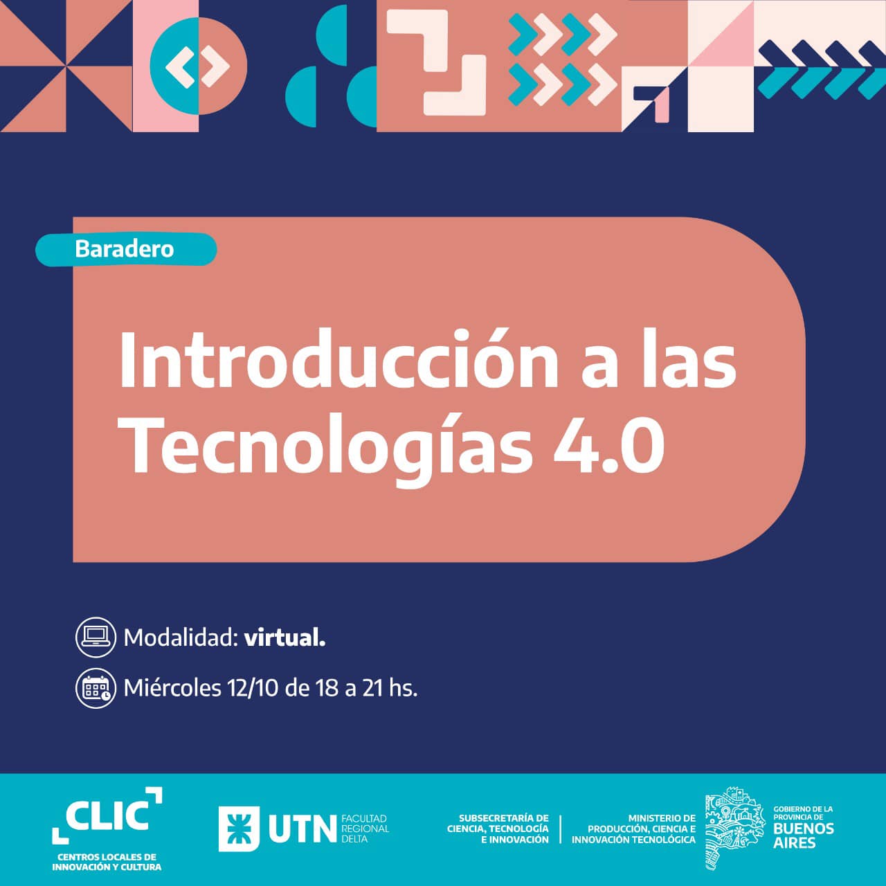 El CLIC brindará charlas de Tecnologías 4.0, tipos y aplicaciones