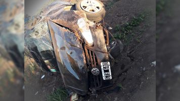 Ruta 191: Padre e hijos gravemente heridos en accidente de tránsito