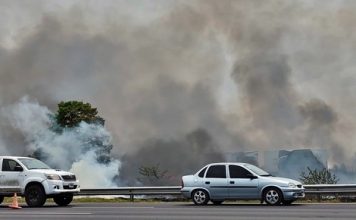 La explosión de un tubo de GNC derivó en un incendio de proporciones