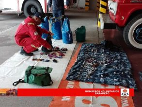 Los Bomberos Voluntarios Realizaron Cursos de Cuerdas
