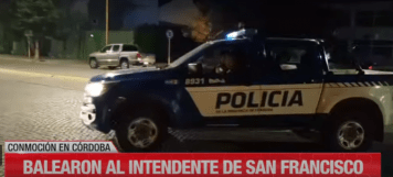 Córdoba: balearon al intendente de San Francisco cuando salía de un evento