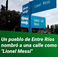 ?? La localidad de Tezanos Pinto, provincia de Entre Ríos, homenajeó al astro argentino