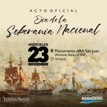 Acto oficial del Día de la Soberanía Nacional
