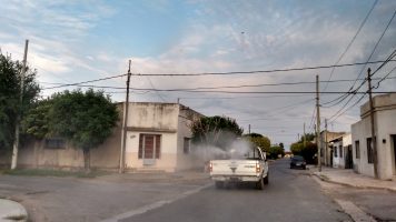 Se realizan tareas de fumigación en distintos barrios de Baradero