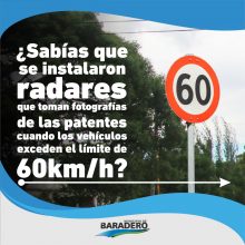 El municipio instaló radares de velocidad para la seguridad vial