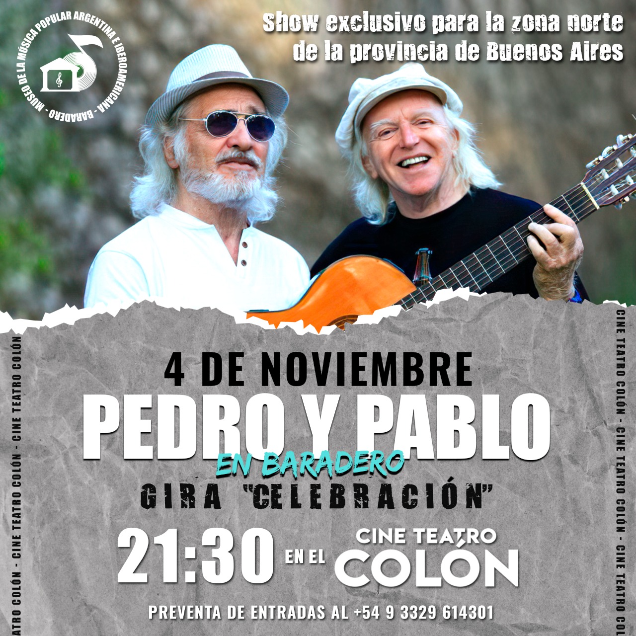 El Viernes 4 de Noviembre, 21.30 hs Cine Teatro Colón