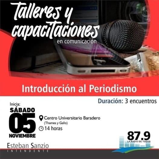 ?¿Ya te inscribiste al taller de Introducción al Periodismo? ¡Quedan pocos días!