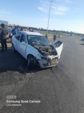 Choque entre un auto y un camión en RUTA 41 y RUTA 9