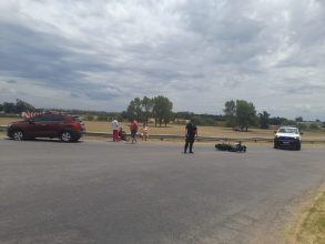 Accidente de transito en el acceso de nuestra ciudad