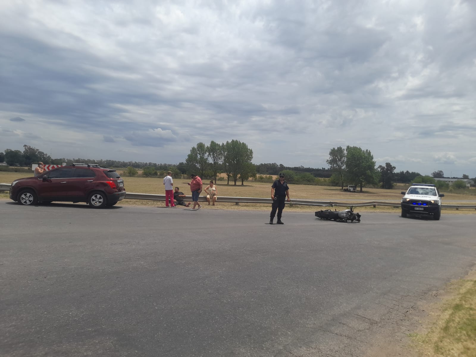 Accidente de transito en el acceso de nuestra ciudad