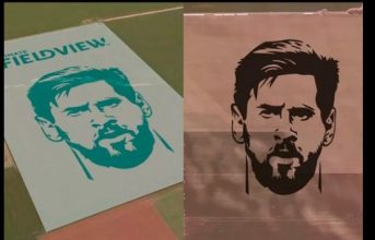 Sembraron la cara de Lionel Messi con maíz: «Para ver a Messi desde el cielo»