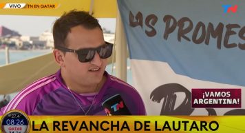 TN le hizo una nota a Lautaro, Baraderense que esta en Qatar