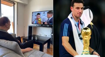 La emocionante foto de Carlos Bilardo viendo a Messi y a la selección argentina campeona del mundo: qué dijo Scaloni cuando se la mostraron
