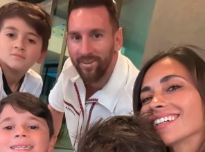 El festejo navideño de Lionel Messi y el resto de los campeones del mundo