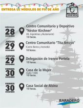 Programa de Asistencia Alimentaria: entrega de módulos de alimentos de fin de año