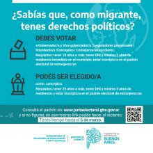 Información importante sobre los derechos políticos de las personas inmigrantes
