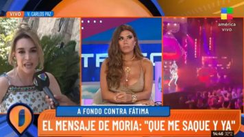 El fuerte pedido de Moria Casán a Fátima Florez: «¡Que saque y ya!»