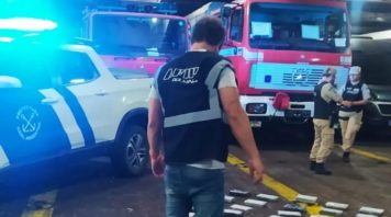 Secuestran en Zárate 56 kilos de cocaína que estaban en un camión de bomberos que vino de Brasil
