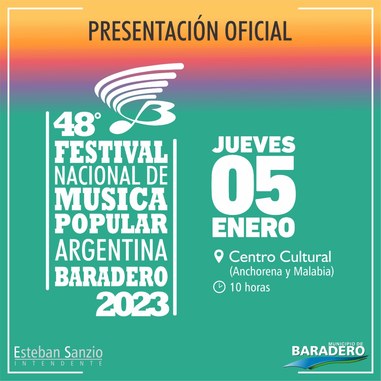 Se realiza la presentación oficial del 48° Festival Nacional de Música Popular Argentina Baradero 2023