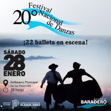 Se aproxima el Festival Nacional de Danzas en Baradero