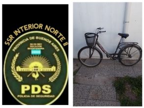 Encontraron bici que estaba denunciada como robada
