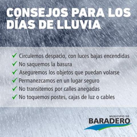 Sigamos estos consejos para los días lluviosos: