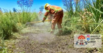 El personal del Cuerpo Activo de Bomberos Voluntarios concurrió a las islas
