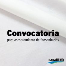 Convocatoria para asesoramiento de fitosanitarios