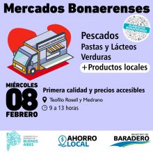 Este miércoles se realiza Mercados Bonaerenses