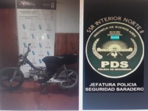 Secuestraron una moto en la vía publica