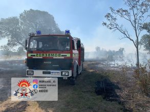 Incendio entre calles Urquiza y Dollera.