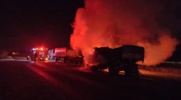 Ruta 9: camionero murió calcinado en un accidente