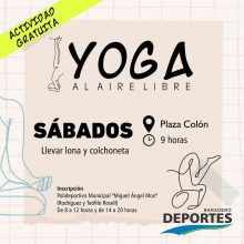 ??‍♂️ ¡Sumate a los sábados de yoga en Plaza Colón!