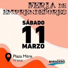 ¡Este sábado te esperamos en la #FeriaDeEmprendedores ? en Plaza Mitre!