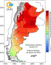 CALOR?️?| Los primeros 10 días de marzo tuvieron temperaturas extremadamente elevadas en el centro este del país.