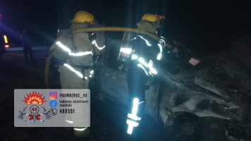 Incendio de un vehículo