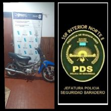 Hallaron una moto que había sido robada
